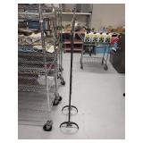 Victoria Station Decorative Metal Standing Floor Clock with Leaf Accents