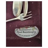 Stainless Steel Flatware Set with Case and Polishing Cloths