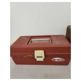 Lot of 2 Vintage Tackle Boxes with Fishing Lures and Accessories