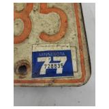 Vintage Minnesota and Iowa License Plates Collection 1967-1977