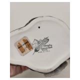 Set of 3 Porcelain Bird Figurines Boehm Sparrow Hawk and Floral Perched Birds