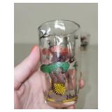 Pair of G.M. Schmidt Decorative Toy Shotguns and 4 Pheasant Drinking Glasses