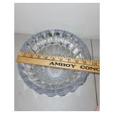 Decorative Crystal Cut Glass Bowl 7 Inch Diameter