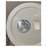 Vintage German Beer Stein, Brass Knight Figure, Dog Bookend, and Miniature Flag Set