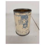 Vintage Comic Tin Bank with Assorted US Pennies