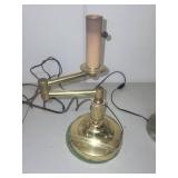 Pair of Vintage Brass and Metal Table Lamps