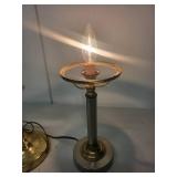 Pair of Vintage Brass and Metal Table Lamps