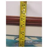 Framed Don Ray Signed Fish Artwork Print 39x28 Inches