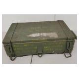 Military Surplus Wooden Ammo Crate 7.62mm Metal Storage Box