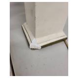 Vintage Table Lamp with Bust Sculpture Base and Fabric Shade