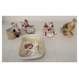Vintage Japan Ceramic Figurines and Trinket Dish Collection