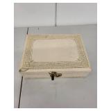 Vintage Jewelry Box with Assorted Costume Jewelry