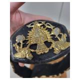 Vintage Orientalist Costume Accessories with Shoes, Headpiece, and Sash