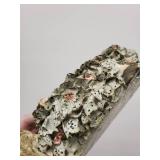 Vintage Ornate Ceramic Planter with Floral Accents
