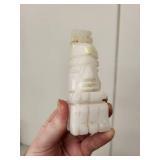 Stone Chess Set with Carved Onyx Pieces and Wooden Board-Box