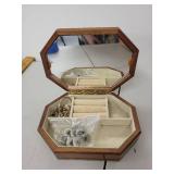 Large Assorted Vintage Jewelry Lot with Trinket Boxes