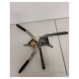 Pair of Antique Little Giant Cast Iron Lemon Squeezers