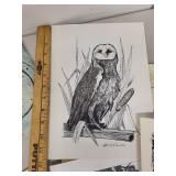 Collection of Vintage Art Prints and Illustrations Assorted Subjects