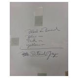 Signed Block Print of Leaping Fish with Mat, 12x12 Inches