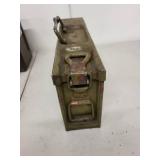 2 Military Ammo Cans with Linked Belt Links
