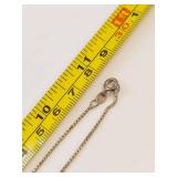 Sterling Silver Chain with 14K Gold Box Charms