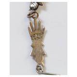 Vintage Sterling Silver Hand Link Bracelet
