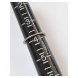 Vintage Heart-Shaped Ring with Blue Stone