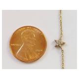 Gold-Tone Sterling Silver Diamond Necklace by Avon