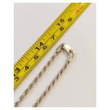 Sterling Silver Italian Chain Necklace