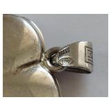 Vintage 925 Sterling Silver Heart Filigree Locket Pendant