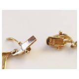 Gold-Tone Sterling Bracelet with Accents, 925 Marked