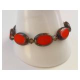 Colorful Beaded Bracelet with Sterling Silver Clasp