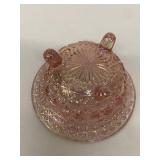 Pink Iridescent Fairy Lamp - Daisy and Button Pattern