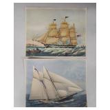 Collection of Nautical Art Prints - Sailing Ships and Vessels