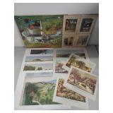 Collection of Vintage Americana Prints and 