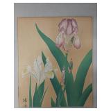 Collection of 4 Vintage Floral Artworks on Paper