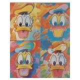 Framed Donald Duck Art by Peter Max - Unsigned