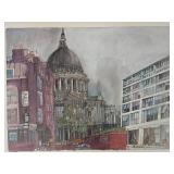 Collection of 6 Franklin McMahon Paints of Europe Urban Scene Prints