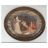 1910 Vintage Framed Photograph Family Scene - Celebrity Art Co. Boston