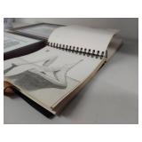 Framed Artworks and Sketchbook Collection
