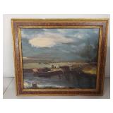 Three Framed Artworks - Vintage and Antique Style with Unique Frames