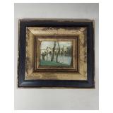 Three Framed Artworks - Vintage and Antique Style with Unique Frames