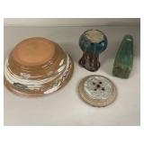 Collection of Decorative Pottery Bowls and Vases - Unique Designs