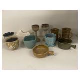 Mixed Studio Pottery Set - Various Styles and Colors