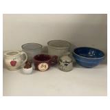 Vintage Pottery Collection - Pitchers, Bowls, and Jugs incl. New Hampshire - 7 Pieces