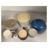 Vintage Pottery Collection - Pitchers, Bowls, and Jugs incl. New Hampshire - 7 Pieces