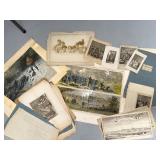 Collection of Antique Prints and Photographs Assorted Subjects