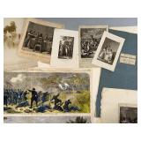 Collection of Antique Prints and Photographs Assorted Subjects