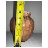 Rookwood Pottery Brown Lotus Vase 7 Inch