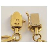 14K Gold Bracelet 12.99g 7 Inches Long Elegant Jewelry Piece